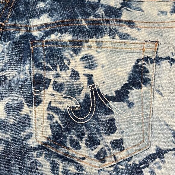 AG Adriano Goldschmied Shibori Dyed Belle Flare Jeans Acid Wash Size 31 - Picture 10 of 13